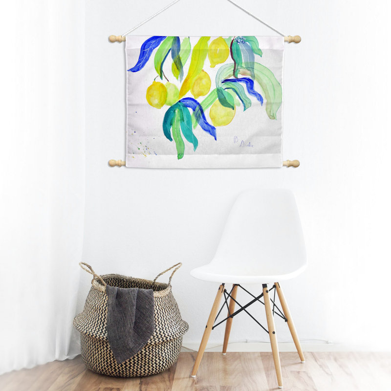 Suspension murale en polyester d’arbre citron