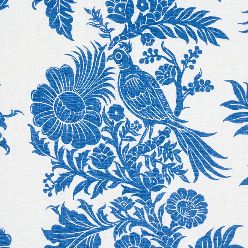Tissu Schumacher X Marie-Anne Oudejans, Bleu