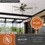 Hornsey 52 po Ventilateur de plafond de style industriel à fixation en bronze-510178825