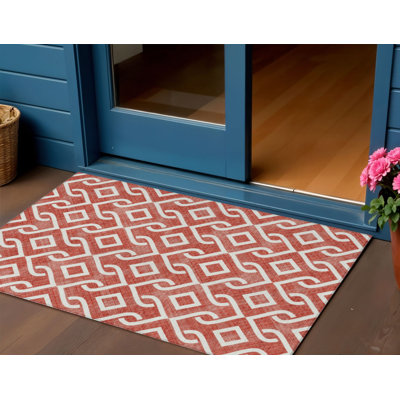 Tapis intérieur / extérieur ivoire lavable 3 pi x 5 pi
