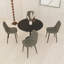 Table de salle à manger ronde avec plateau en pierre frittée et base de piédestal en acier pour 2 à 4 personnes dans la cuisine et la salle à manger-1280761442-1235713034-1280761465