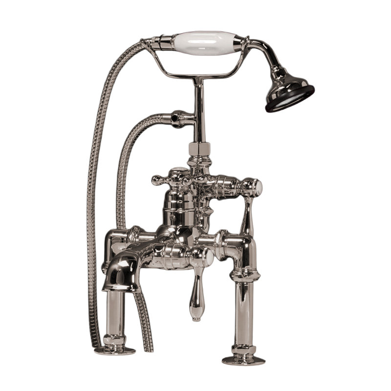 Thermostatic Deck Mount Tub Faucet by Strom Living, Polished Nickel