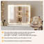 Miroir de salle de bain avec lumières