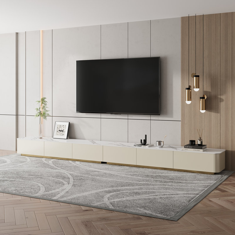 Armoire de rangement pour téléviseur 141,6 po, 141.6