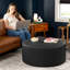 Repose-pieds rond surdimensionné avec repose-pieds Denka-2058604138
