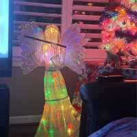 As Is Mr. Christmas 48 Animated Outd Outdoor Fiber Optic Angel