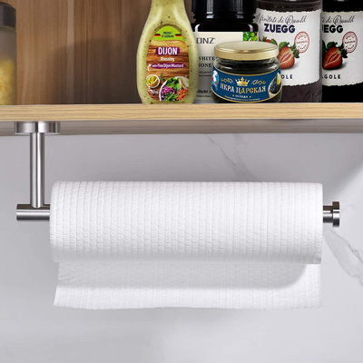 Porte-essuie-tout mural / sous armoire en acier inoxydable SUS304