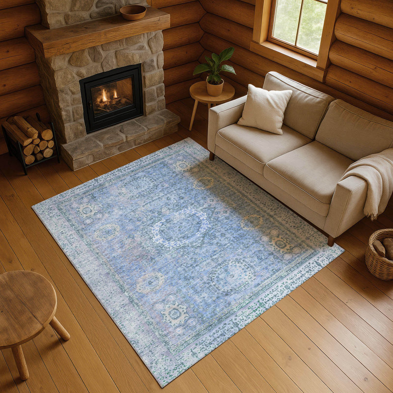 Tapis à bordure lavable à la machine de qualité supérieure AMF1740, Rectangle 10 pi x 14 pi
