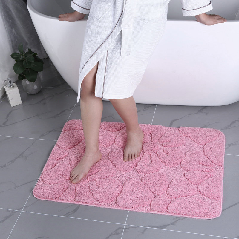 Tapis pour salle de bain Kainin, Rose, L 24 po x L 36 po