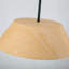 Luminaire suspendu moderne en bois de style scandinave à 1 lumière de 15,7 po avec diffuseur d'abat-jour-300552584