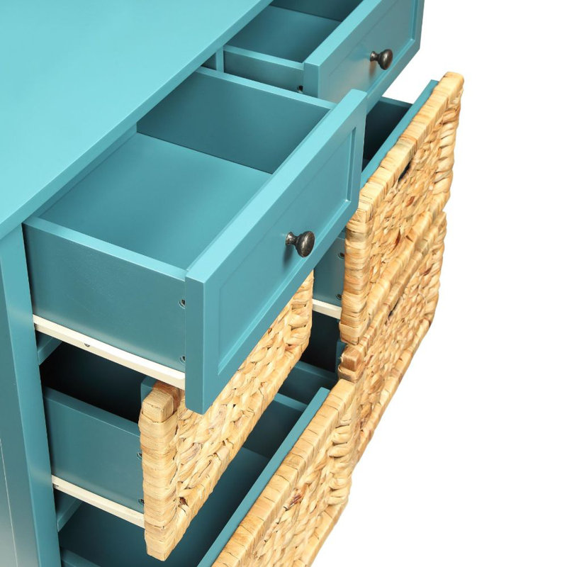 Table de bout Arika, Bleu sarcelle