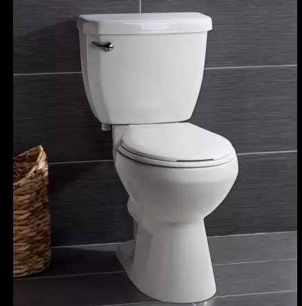 Toilette ronde 2 pièces à haute efficacité 1,28 gpf (siège inclus)