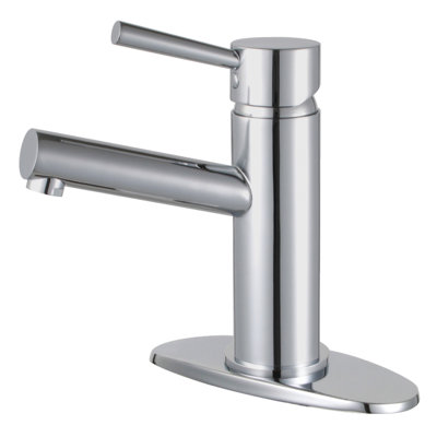 Kingston Brass Concord Single-Handle 1-Hole Deck Mount Bathroom Faucet with Push Pop-Up