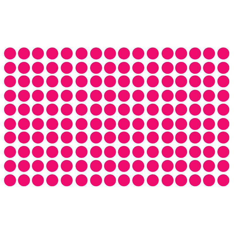 Adhésif décoratif à pois, Rose