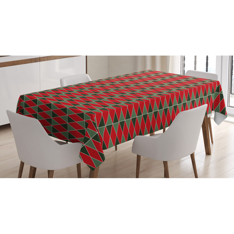 Geometric Tablecloth, 84" L x 60" W