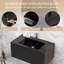 Meuble-lavabo moderne à rayures avec lavabo simple-338554066