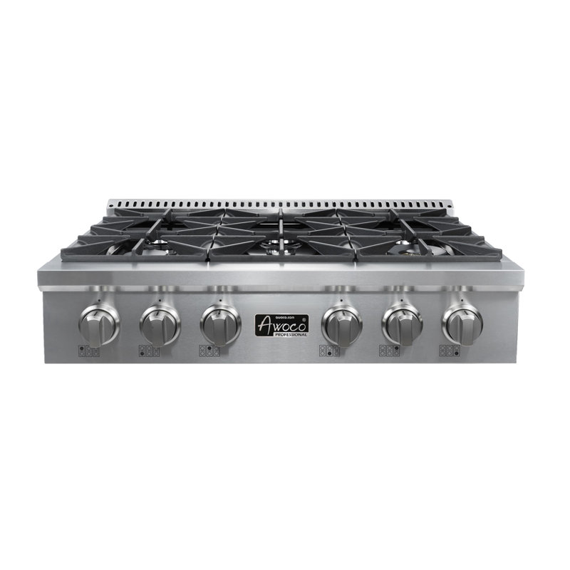 Awoco 24" Gas 6 Burner Cooktop