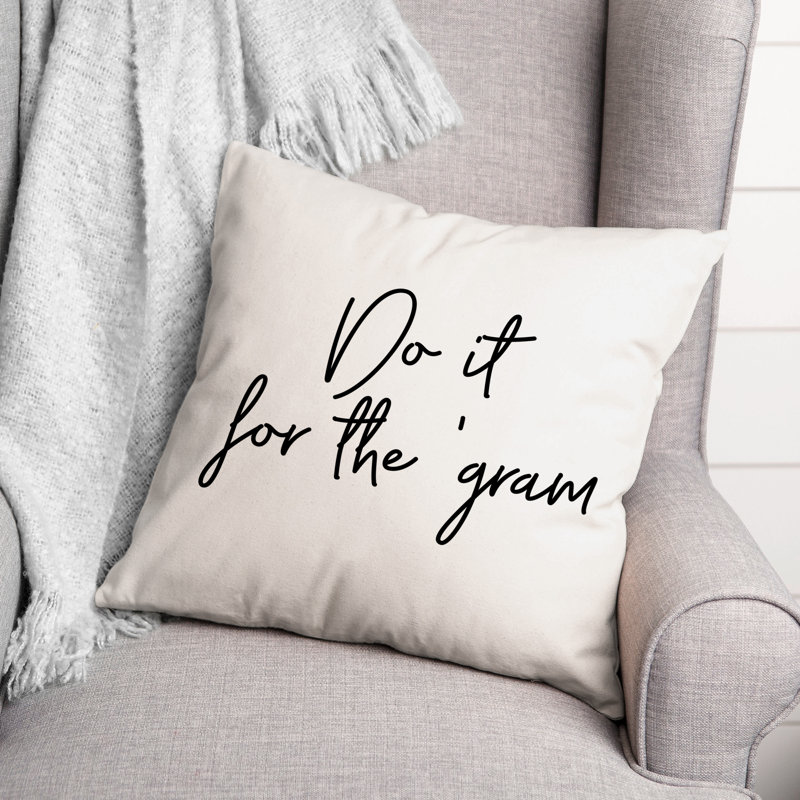 Coussin décoratif noir et blanc