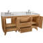 Coventry 72" Double Bathroom Vanity with Carrara Marble Top-1354702716