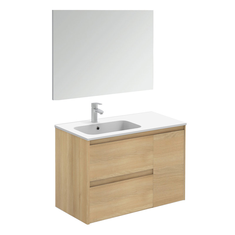 Ambra 35.6'' W Single Vanity, Nordic Oak