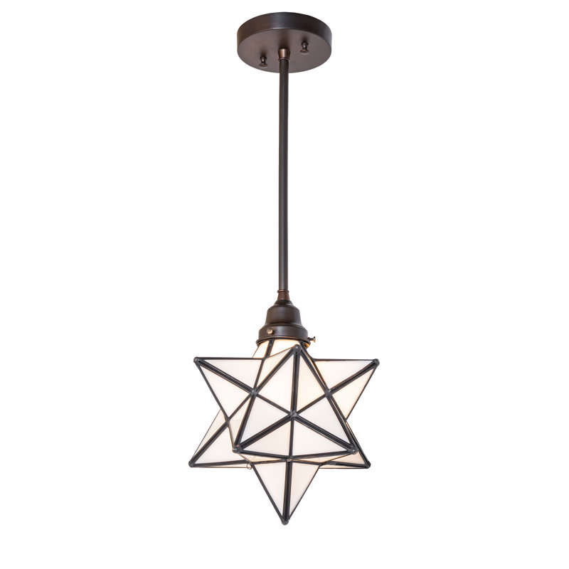10" Wide Moravian Star Pendant