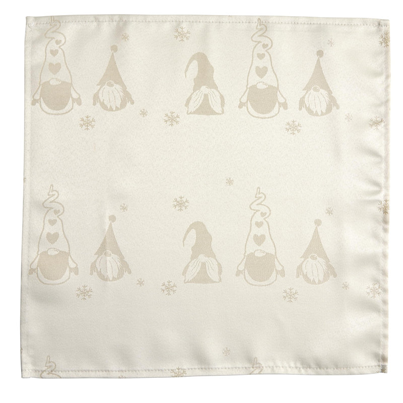 Alycee Polyester Square Napkin, Cream