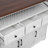 46.5'' Farmhouse Kitchen Island With Drape Of Beads, Power Outlet, Rolling Kitchen Cart On Wheels With Drop Leaf, 3 Doors , 3 Drawers And Internal Iron Shelf, For Kitchen, Dining Room, White-1757284409