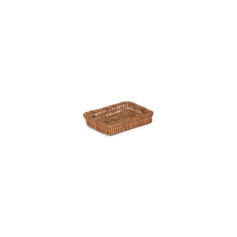 Joann Wicker Shallow Storage Tray, 5cm H x 25cm W x 20cm D
