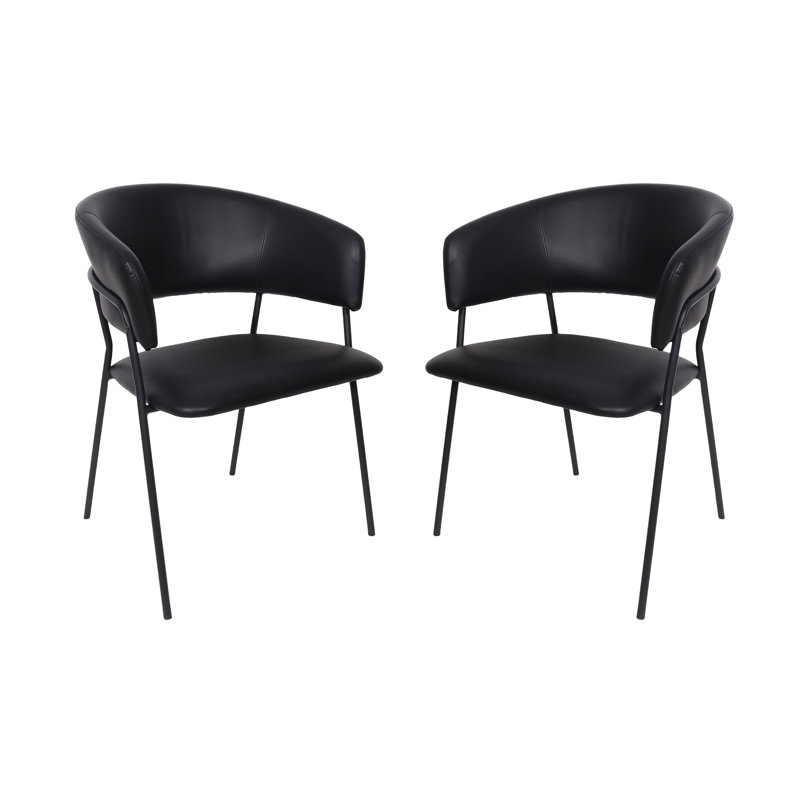 Fauteuil de salle à manger Slate, Noir