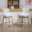 Tabourets de bar en tissu