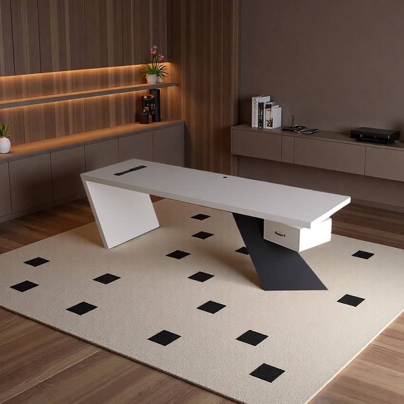 Bureau de qualité supérieure en bois de frêne massif, H 28,74 po x l 78,74 po x P 31,5 po