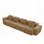 Canapé modulaire sans siège à 4 places avec passepoil à bord français, aucun assemblage requis, canapé modulaire moderne à 4 places avec coussins décoratifs-2096568563-2096568565-2096568567