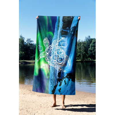 Très grande serviette de plage, tissu en microfilament, 27,6 po x 51,2 po | 70% polyester / 30% polyamide, séchage rapide et poids léger | Parfait pour la plage, la piscine ou le pique-nique, doux et absorbant pour un confort ultime