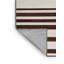 Tapis gris à rayures horizontales lavable à la machine-60126938