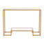 Console Modern Modern avec plateau en verre - Canapé d'entrée à 2 niveaux pour salon, couloir et vestibule