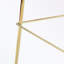 Ensemble de 2 tabourets de bar à structure métallique avec coussin moelleux