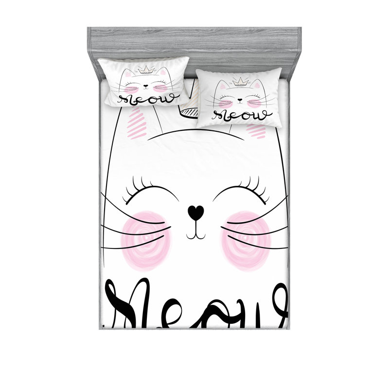Drap-housse pour chat Ambesonne, Ensemble de draps pour très grand lit californien