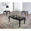 Table basse de style traditionnel avec pieds incurvés en bois massif