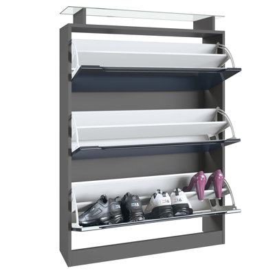 24 Pair Shoe Storage Cabinet