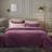 Ruched Crystal Velvet Comforter Set - Luxury Plush Bedding with 2 Shams-109125483-109125480