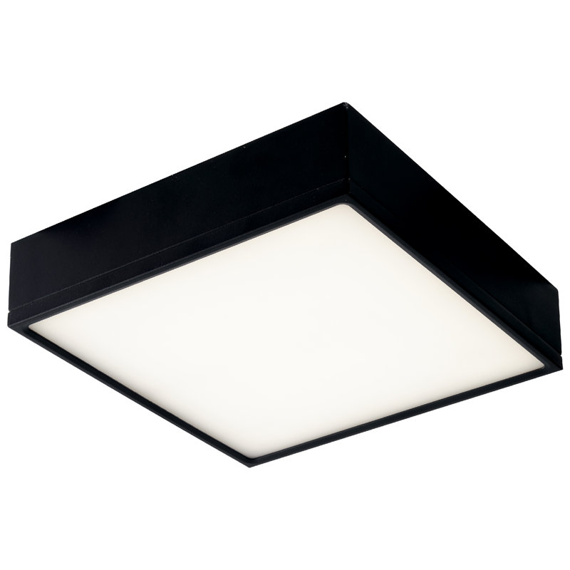 Acrylic LED Flush Mount, Black