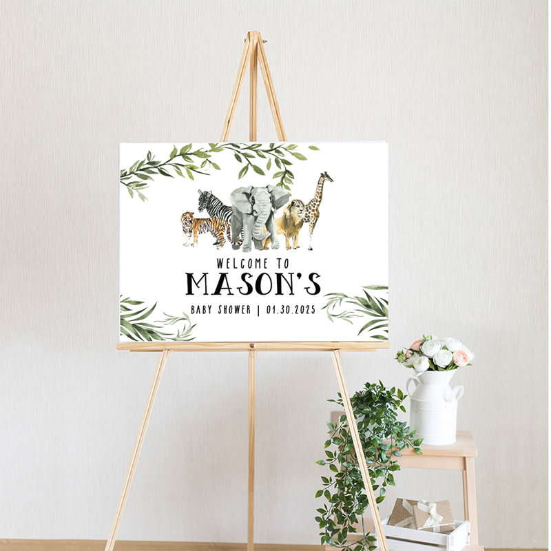 Panneau de bienvenue pour fête de naissance