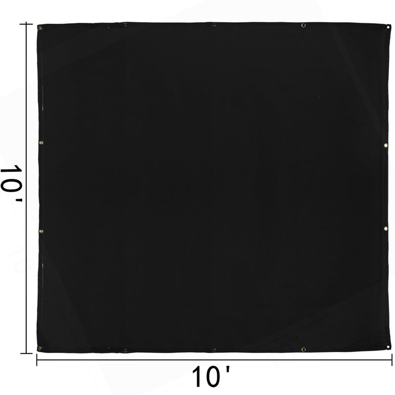 Couverture de soudage 10 x 10 pi en fibre de verre noire