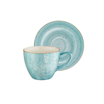 Porcelain Espresso Cup and Saucer