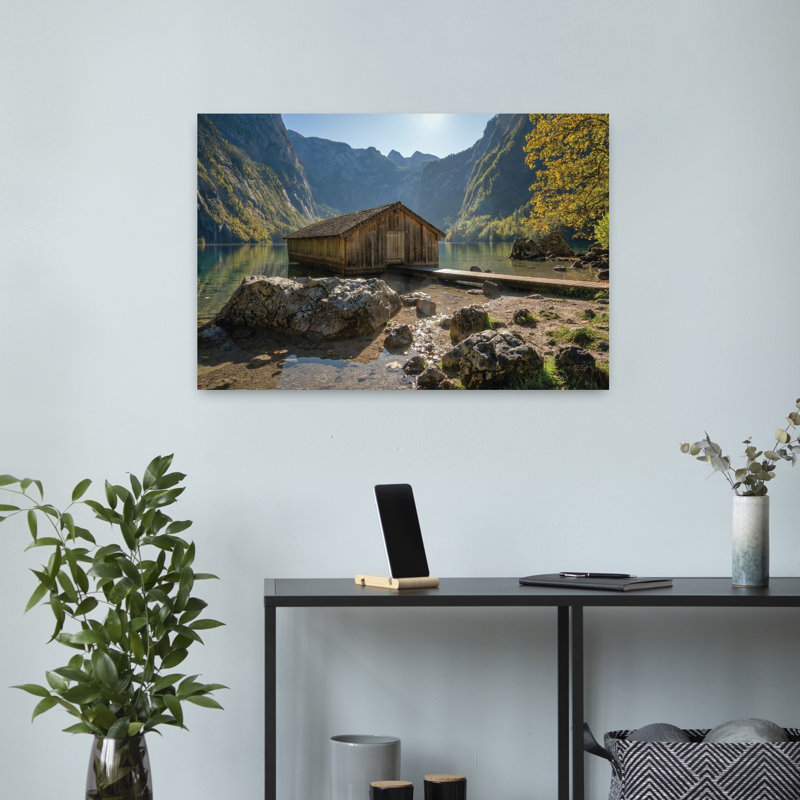 Water Walkway, paysage abstrait, art naturel, H 16 po x l 24 po