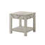 Ensemble de 3 tables basses rustiques grises contemporaines avec finition vieillie – 1 table basse et 2 tables d'appoint