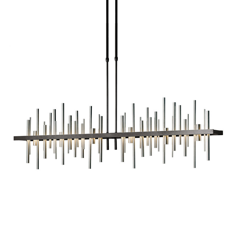 Cityscape 1 - Light Kitchen Island Linear LED Pendant, Soft Gold, Soft Gold