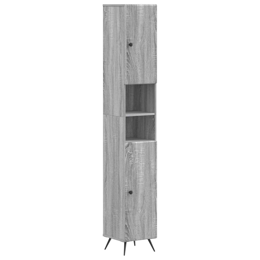 Bathroom Cabinet with Open Shelf BREDA Engineered Wood Storage Modern