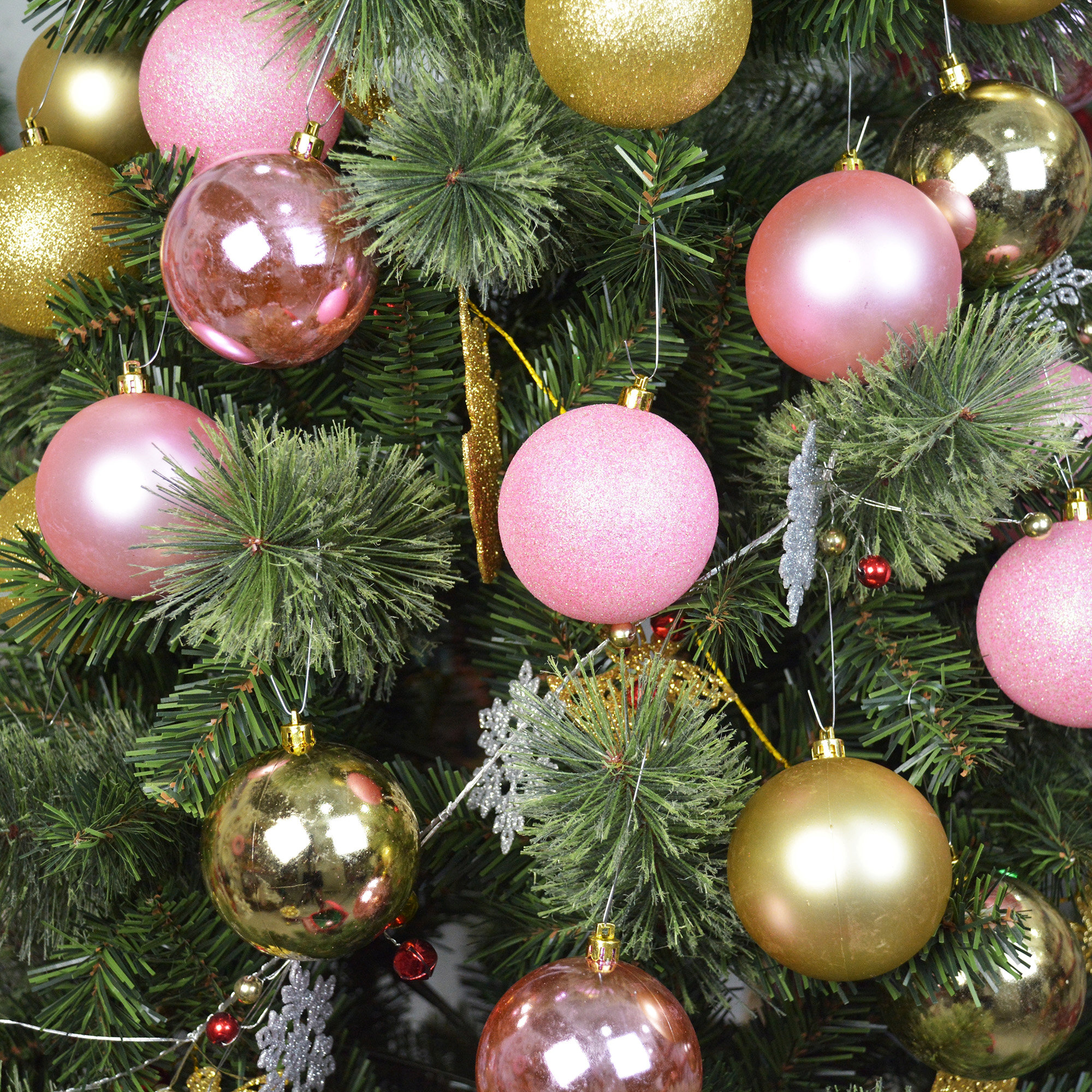 The Holiday Aisle® Shiny Glitter Christmas Ball Ornament & Reviews | Wayfair