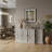 Malyha Farmhouse Louvered 4 Door Accent Sideboard-91884722